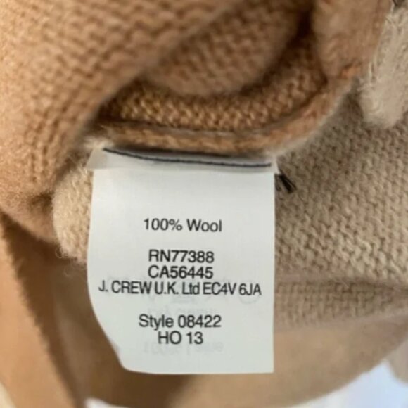 J.Crew Two Tones Beige Wool Sweater Large - Picture 4 of 6